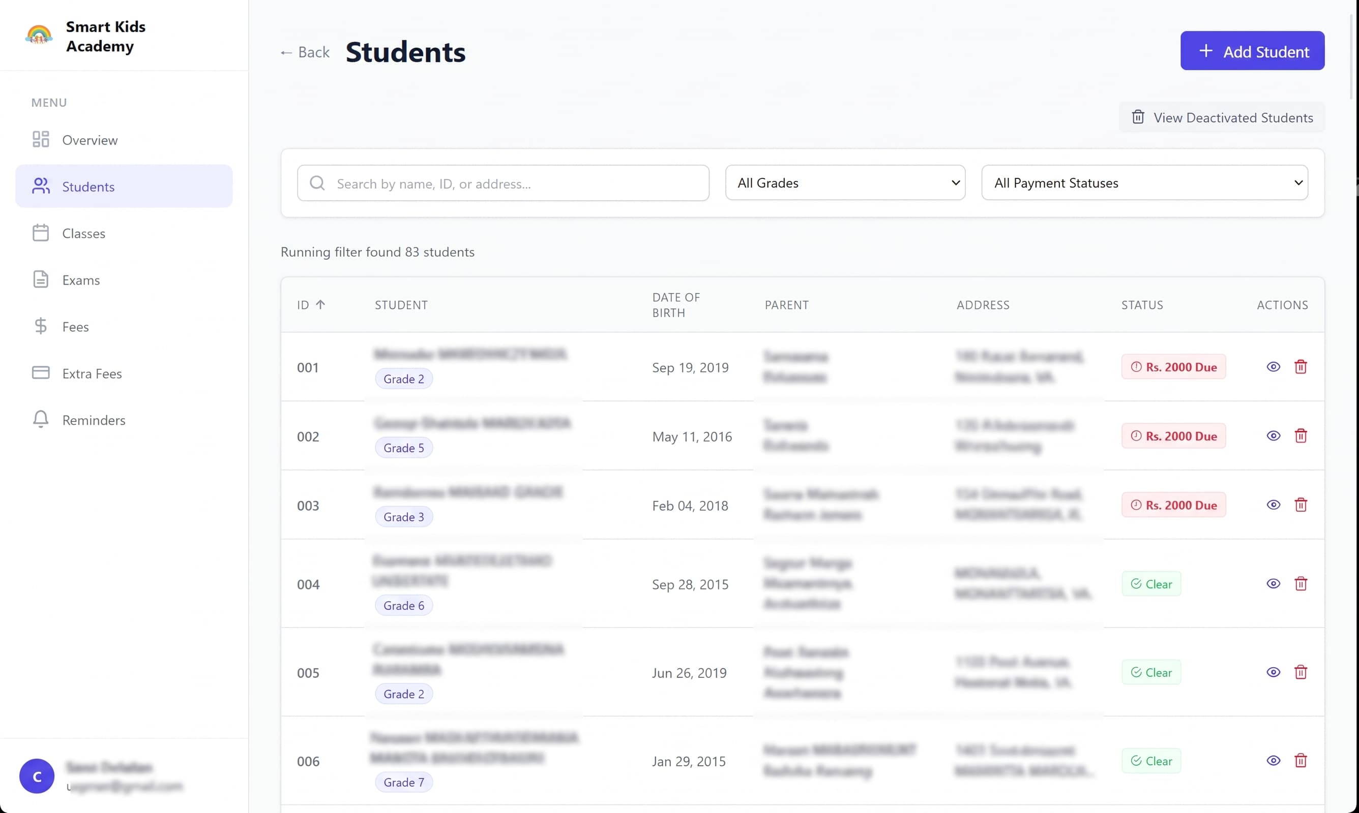 Student List