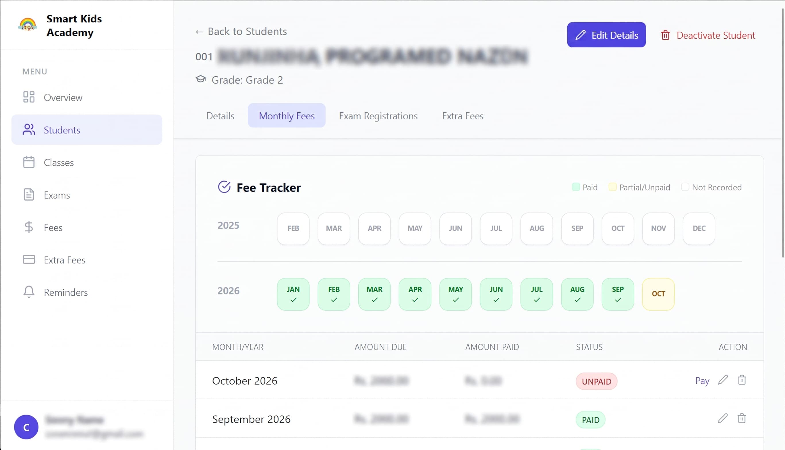 Fee Tracker